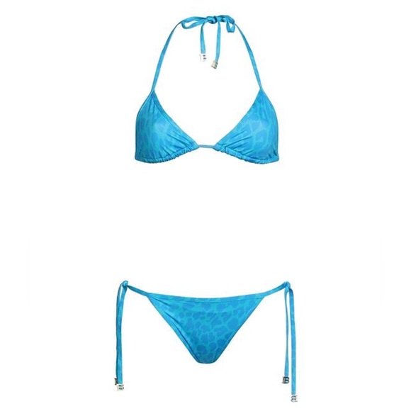 Balmain***Blue Azure Bikini Set Swimsuit***Small $480 - Picture 2 of 10